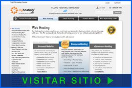 Captura de pantalla de MyHosting.com homepage. Click image to visit site.