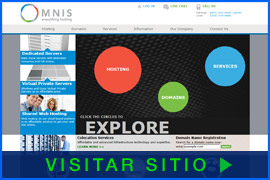 Imagen de pantalla de la página inicial de Omnis. Haga clic en la imagen para visitar el sitio.