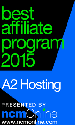 NCM Online 2015 Best Affiliate Program logo.