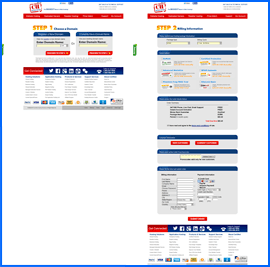 Screenshots of Certified Hosting checkout process. Haga clic para ampliar.