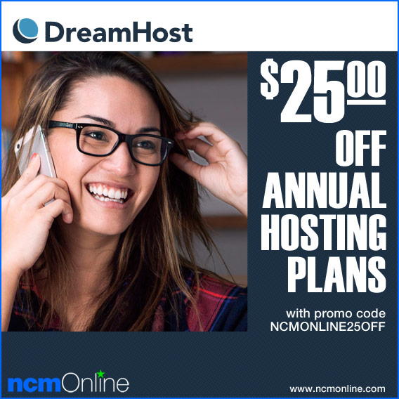 Click for DreamHost $25.00 Discount.