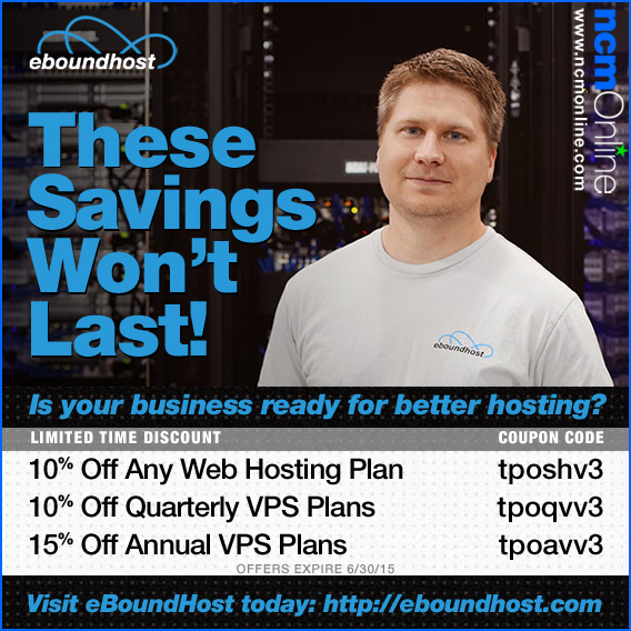 Click for eBoundHost Discounts.