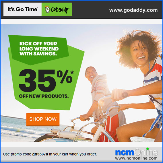 Click for GoDaddy 35% Discount.