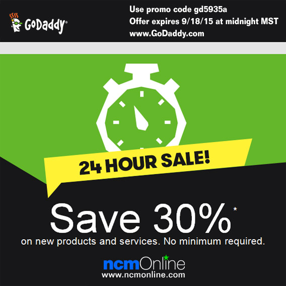 GoDaddy Flash Sale Coupon Code.