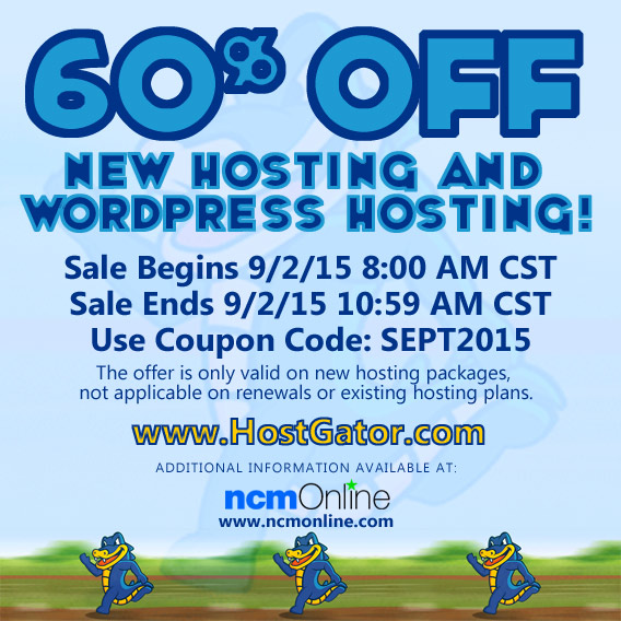 60% Off All New Web Hosting and WordPress Hosting Packages.