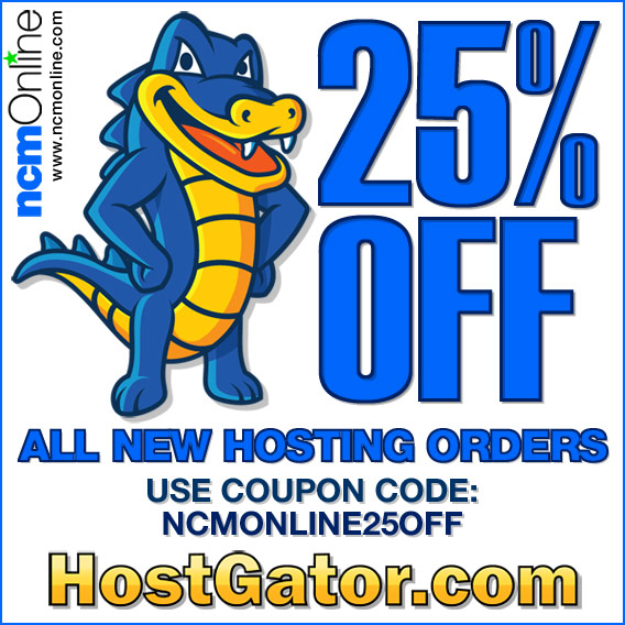 Click for HostGator 25% Discount.