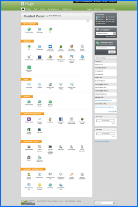 Screenshot of iPage vDeck 4 control panel. Click to enlarge.