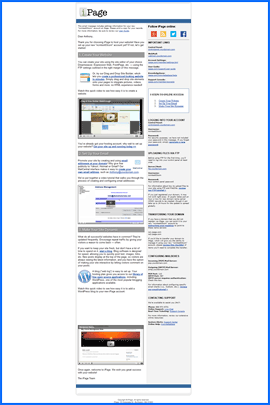 Screenshot of iPage Welcome-e-mail. Click to enlarge.