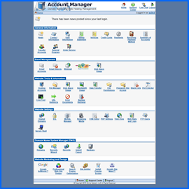 Imagen de pantalla del panel de control propietario de Omnis. Haga clic para ampliar.