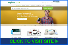 Screenshot of Register.com homepage. Click image to visit site.