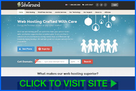 Screenshot of SiteGround homepage. Click image to visit site.