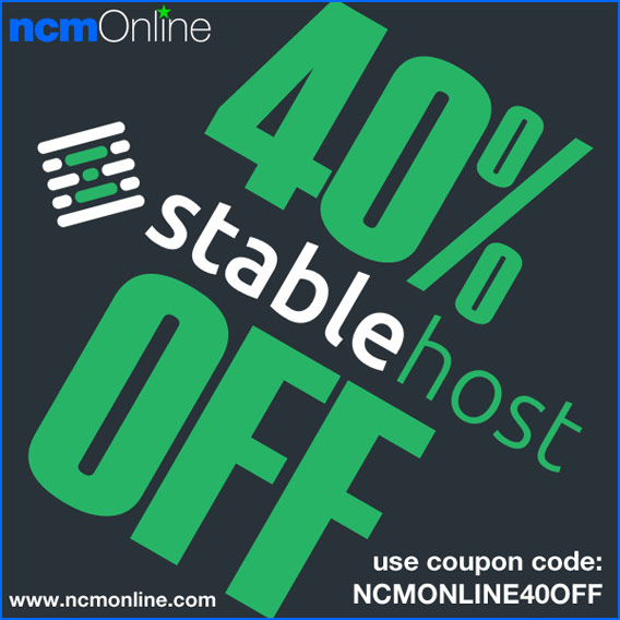 Click for StableHost 40% Discount.