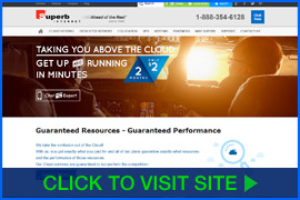 Screenshot of Superb Internet Hosting homepage. Click image to visit site.