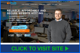 Captura de pantalla de Hub homepage. Click image to visit site.