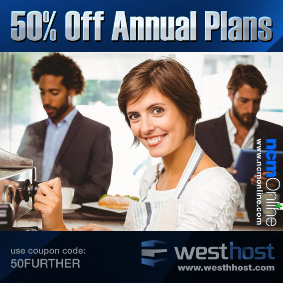 Click for WestHost 50% Discount.